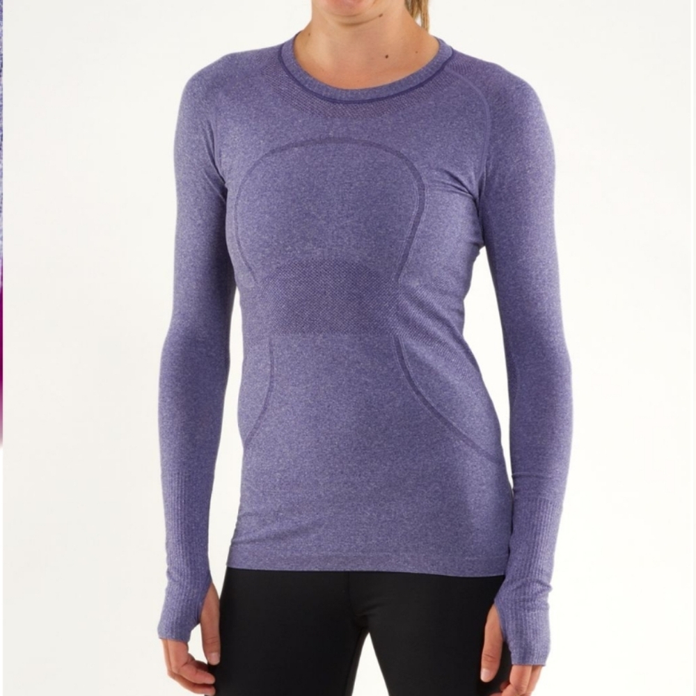 Lululemon Swiftly Tech Royalty Thumb Holes Long Sleeve Tee Size 6